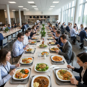 Alimentación corporativa para oficinas y bancos