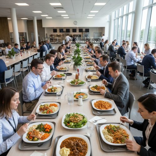 Alimentación corporativa para oficinas y bancos