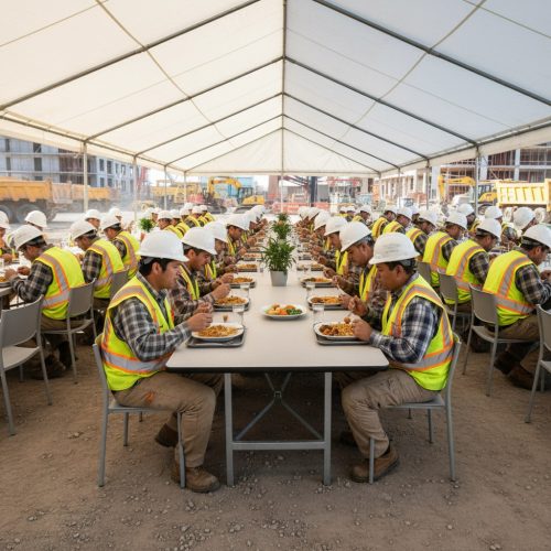 Alimentación para faenas de construcción__Tres Mundos