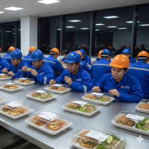 Servicio de alimentación corporativa para empresas de energía y mantenimiento